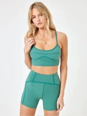 L*Space Green Activewear Set